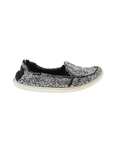 Pre-owned Assorted Brands Flats In Silver