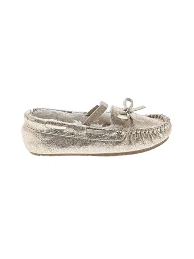 Pre-owned Assorted Brands Kids' Flats In Silver