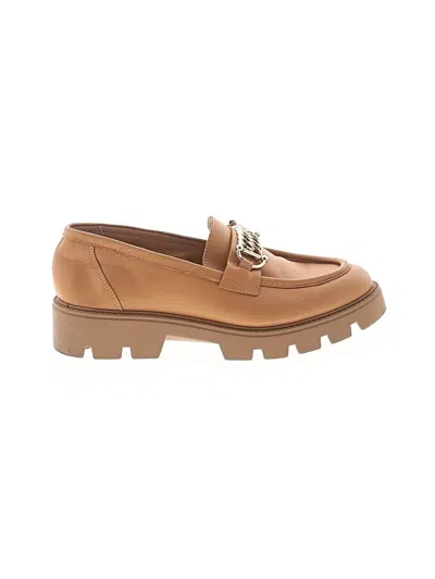 Pre-owned Assorted Brands Flats In Tan