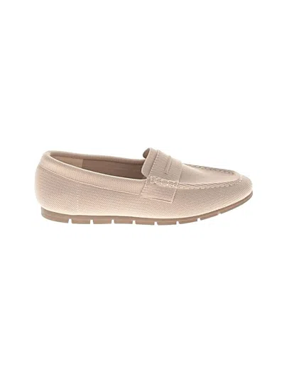 Pre-owned Assorted Brands Flats In Tan