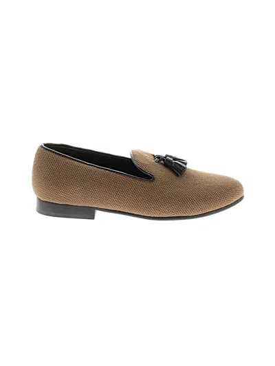 Pre-owned Assorted Brands Flats In Tan