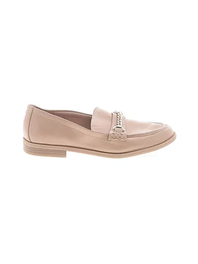 Pre-owned Assorted Brands Flats In Tan