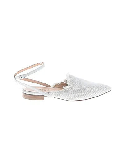 Pre-owned Assorted Brands Flats In White