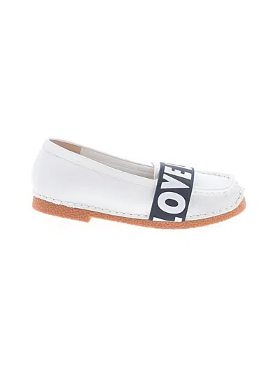 Pre-owned Assorted Brands Flats In White