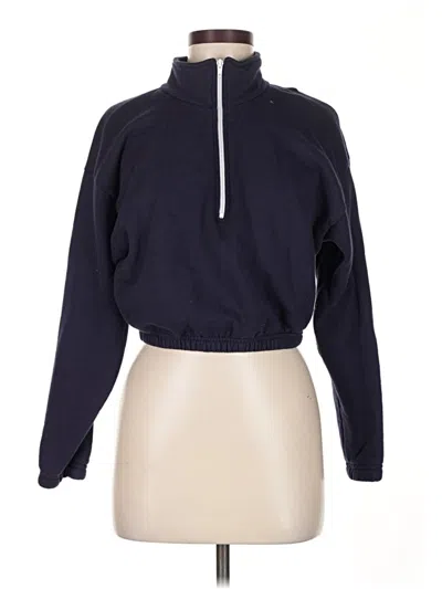 Pre-owned Assorted Brands Fleece Jacket In Blue