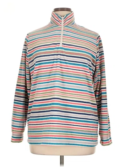 Pre-owned Assorted Brands Fleece Jacket In Blue