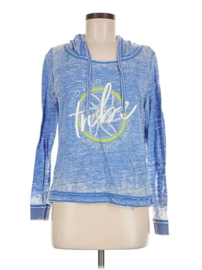 Pre-owned Assorted Brands Fleece Jacket In Blue