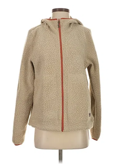 Pre-owned Assorted Brands Fleece Jacket In Brown