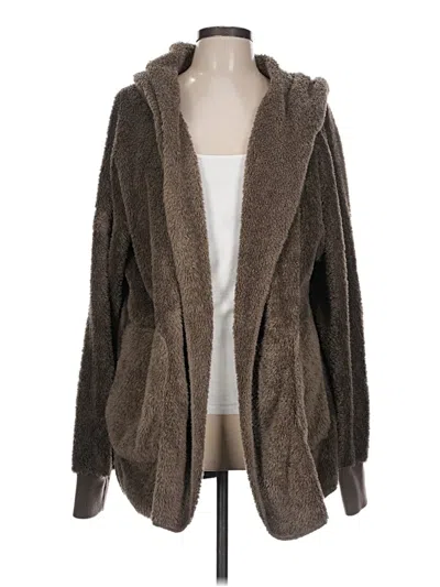 Pre-owned Assorted Brands Fleece Jacket In Brown