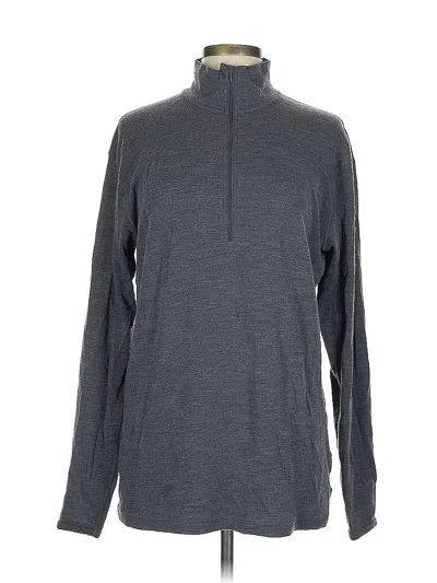 Pre-owned Assorted Brands Fleece Jacket In Gray