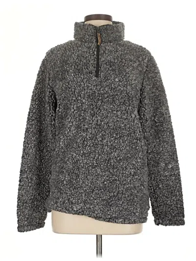 Pre-owned Assorted Brands Fleece Jacket In Gray