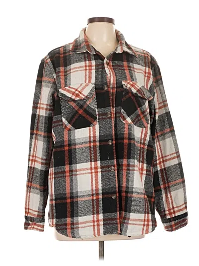 Pre-owned Assorted Brands Fleece Jacket In Gray