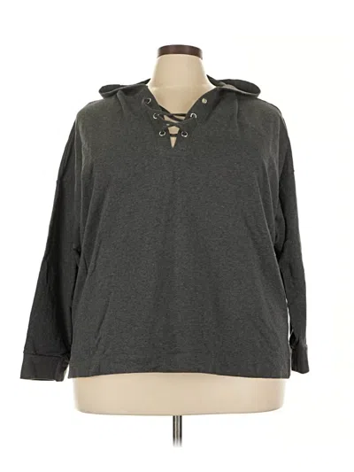 Pre-owned Assorted Brands Fleece Jacket In Gray
