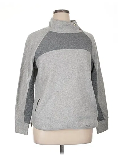 Pre-owned Assorted Brands Fleece Jacket In Gray