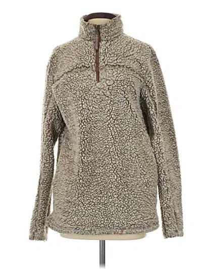 Pre-owned Assorted Brands Fleece Jacket In Gray