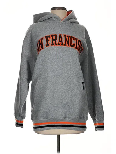 Pre-owned Assorted Brands Fleece Jacket In Gray