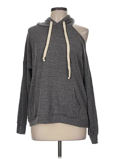 Pre-owned Assorted Brands Fleece Jacket In Gray