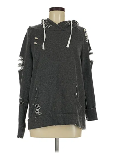 Pre-owned Assorted Brands Fleece Jacket In Gray