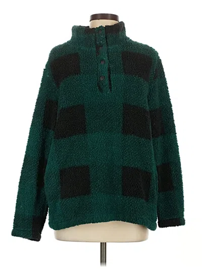 Pre-owned Assorted Brands Fleece Jacket In Green