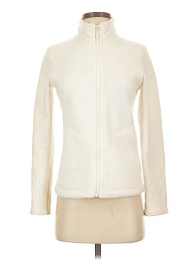 Pre-owned Assorted Brands Fleece Jacket In Ivory