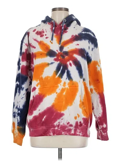 Pre-owned Assorted Brands Fleece Jacket In Orange