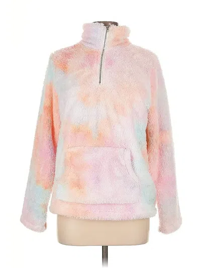 Pre-owned Assorted Brands Fleece Jacket In Pink