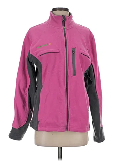 Pre-owned Assorted Brands Fleece Jacket In Pink
