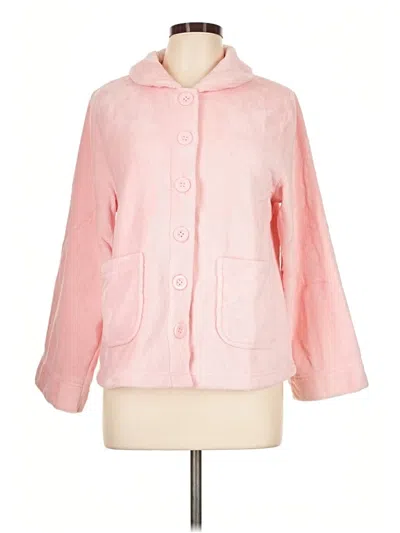 Pre-owned Assorted Brands Fleece Jacket In Pink