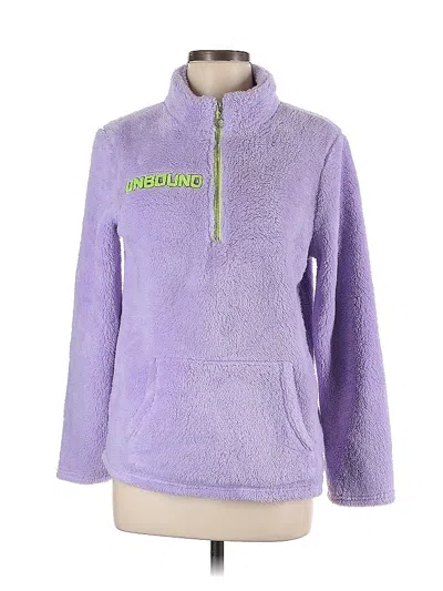 Pre-owned Assorted Brands Fleece Jacket In Purple