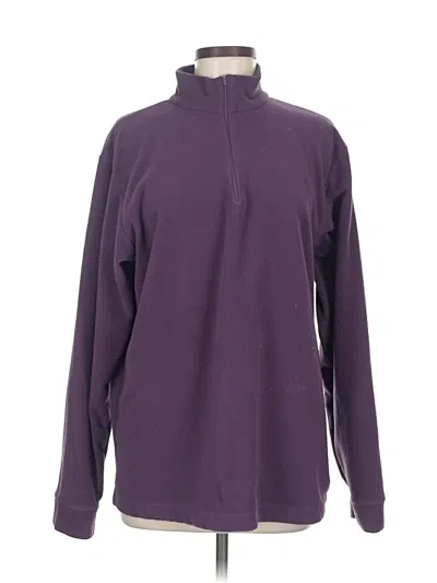 Pre-owned Assorted Brands Fleece Jacket In Purple