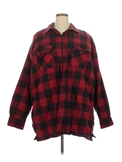 Pre-owned Assorted Brands Fleece Jacket In Red