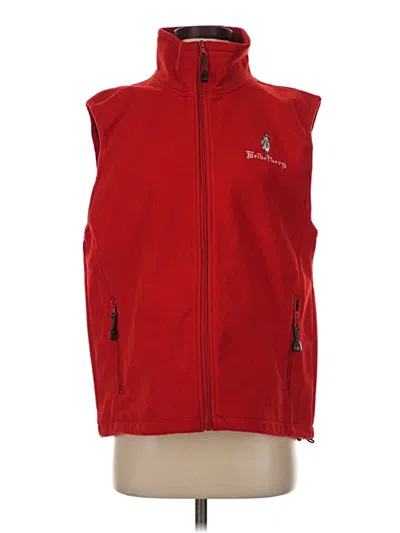 Pre-owned Assorted Brands Fleece Jacket In Red