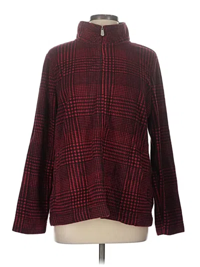 Pre-owned Assorted Brands Fleece Jacket In Red