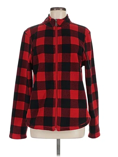 Pre-owned Assorted Brands Fleece Jacket In Red
