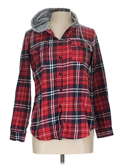 Pre-owned Assorted Brands Fleece Jacket In Red