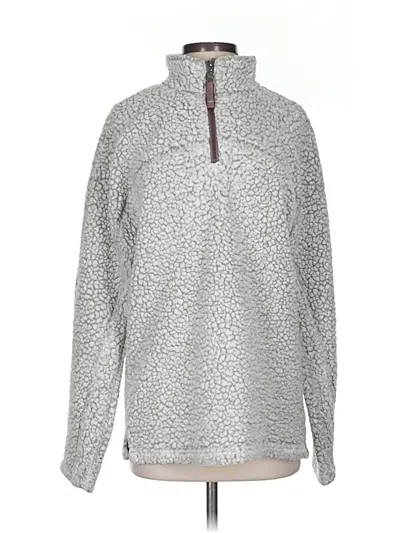Pre-owned Assorted Brands Fleece Jacket In Silver