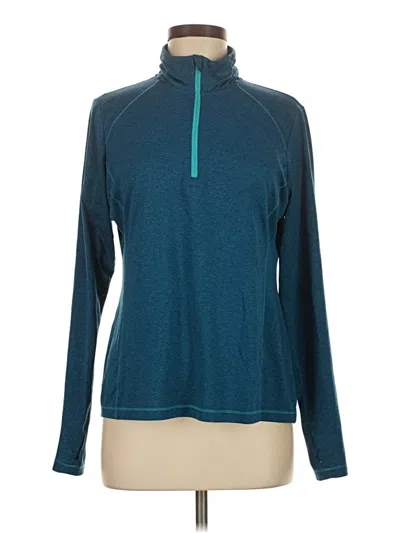 Pre-owned Assorted Brands Fleece Jacket In Teal