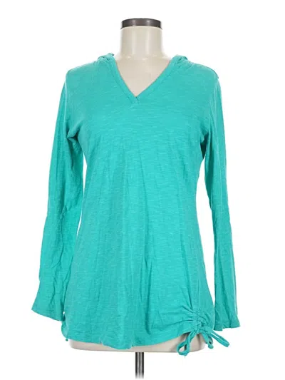 Pre-owned Assorted Brands Fleece Jacket In Teal