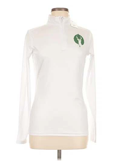 Pre-owned Assorted Brands Fleece Jacket In White