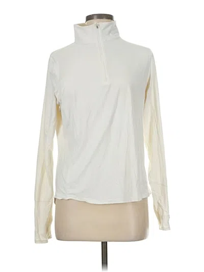 Pre-owned Assorted Brands Fleece Jacket In White