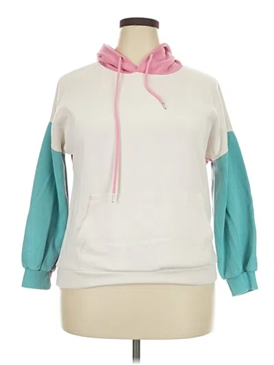 Pre-owned Assorted Brands Fleece Jacket In White