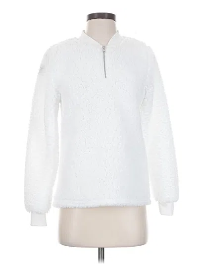 Pre-owned Assorted Brands Fleece Jacket In White