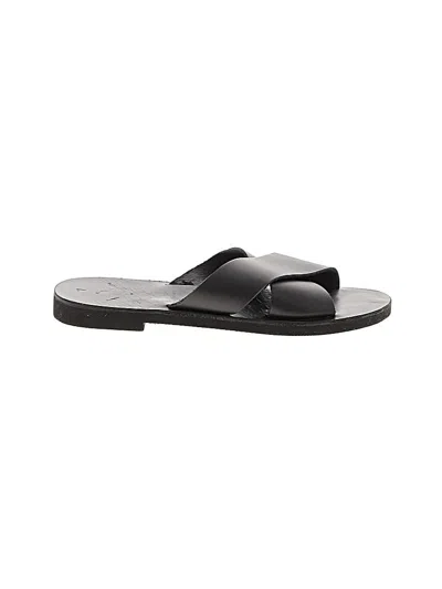 Pre-owned Assorted Brands Flip Flops In Black