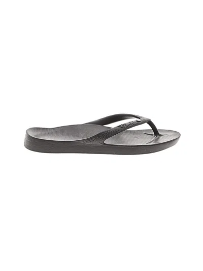 Pre-owned Assorted Brands Flip Flops In Black