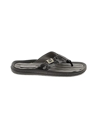 Pre-owned Assorted Brands Flip Flops In Black