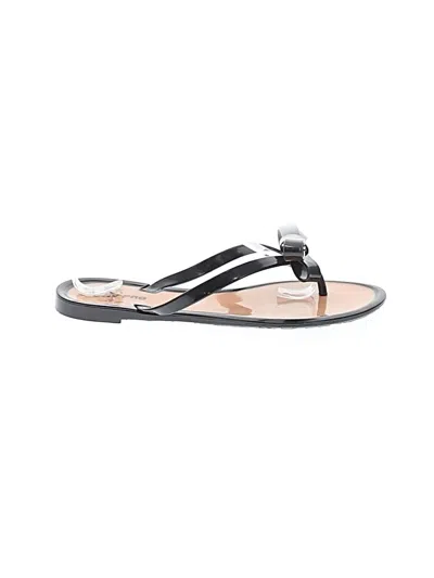 Pre-owned Assorted Brands Flip Flops In Black