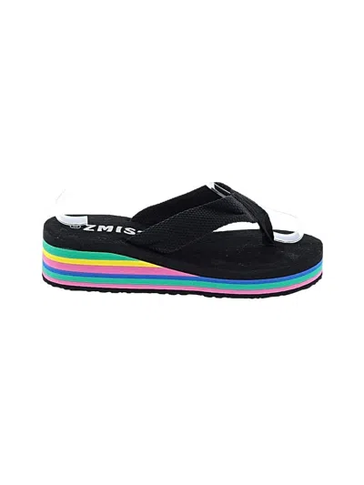Pre-owned Assorted Brands Flip Flops In Black