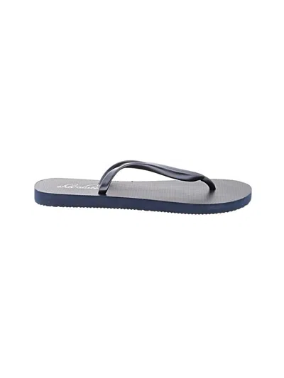 Pre-owned Assorted Brands Flip Flops In Blue