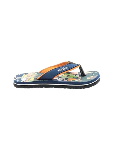 Pre-owned Assorted Brands Kids' Flip Flops In Blue