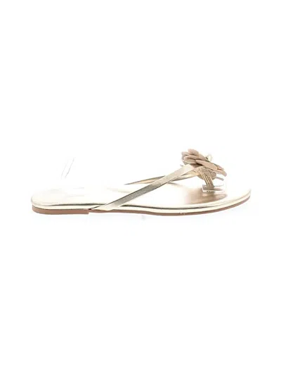 Pre-owned Assorted Brands Flip Flops In Gold